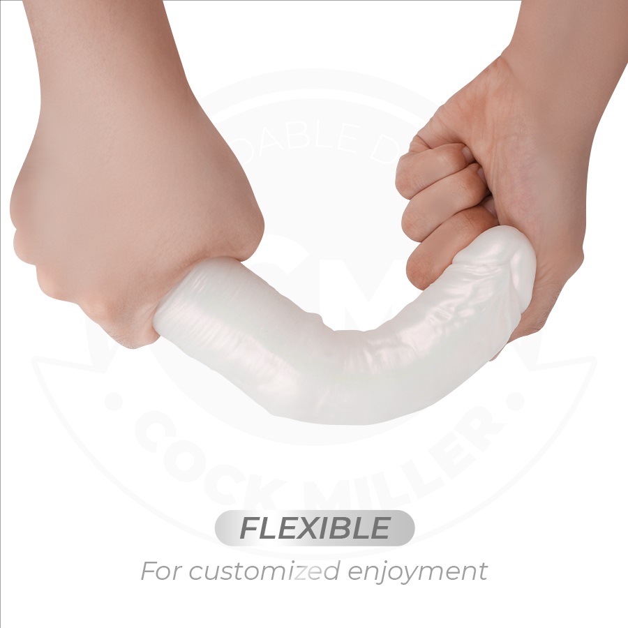 The COCK MILLER 19.5 cm model is an innovative proposal in t... Cock Miller - 19.5cm Lighting Vibro Dildo - Pearl photo-6