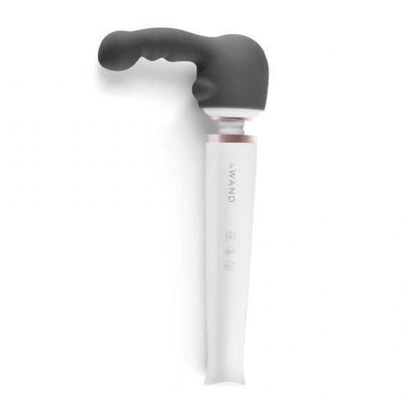 Le Wand Weighted Silicone Attachments are designed to fit sn... Le Wand - Ripple Weighted Silicone Attachment - Grey photo-9