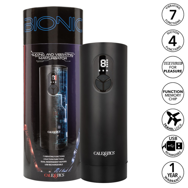 CEN - Bionic Sucking Vibro Masturbator - Black photo-15