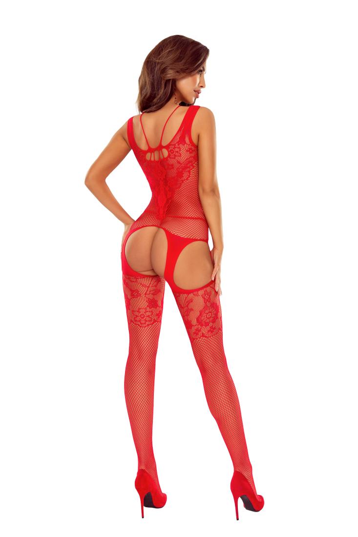 Passion - Bodystocking BS121 - Red photo