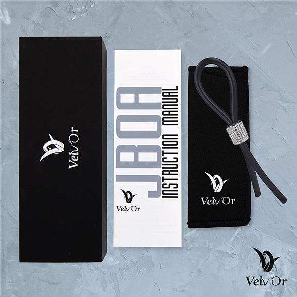 The JBoa by Velv’Or is a fully adjustable penis ring designe... Velv'Or - JBoa 301 Adjustable Cock Ring - Black photo-6