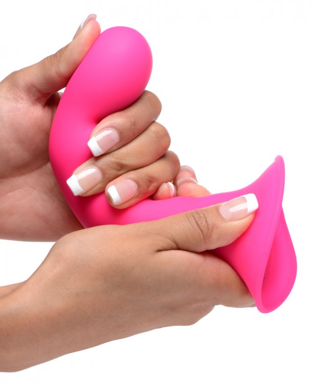 This squiggly, squeezable dildo will become your ultimate sh... Squeeze-It - Wavy Dildo - Pink photo-2
