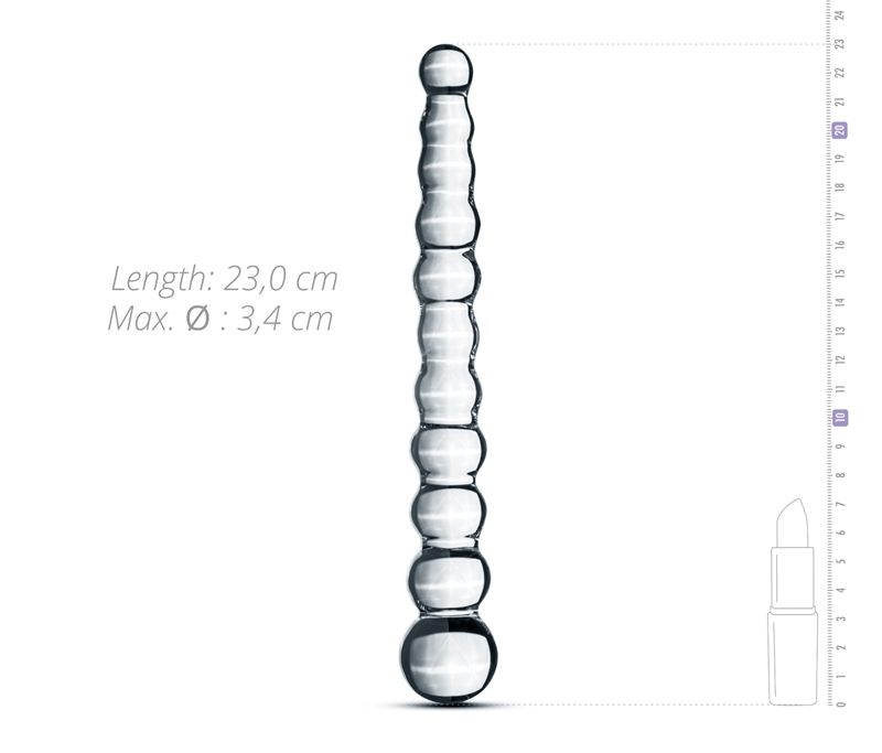 This glass dildo is an indispensable toy in every nightstand... Gildo - Glass Dildo No. 20 - Clear photo-4