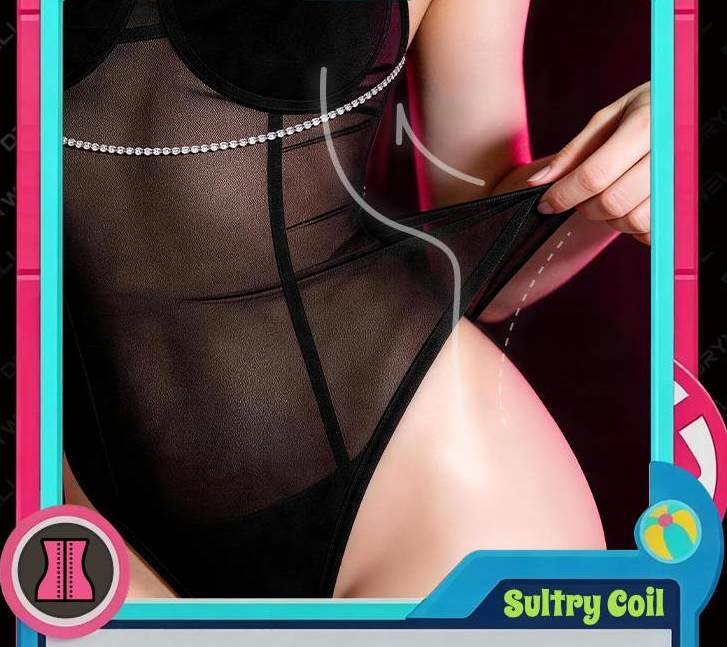 Drywell - C09 Anime Corset Teddy - Black 照片