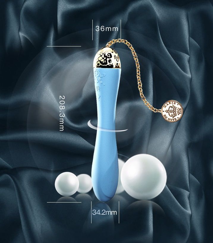 Design inspiration comes from the legend life of Queen Marie... Zalo - Marie Vibrator - Royal Blue photo-13