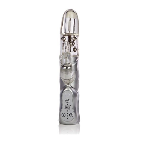 Explore your erogenous zones with the Advanced Waterproof Ja... CEN - Advanced Waterproof Jack Rabbit 3 Rows - Clear photo-2