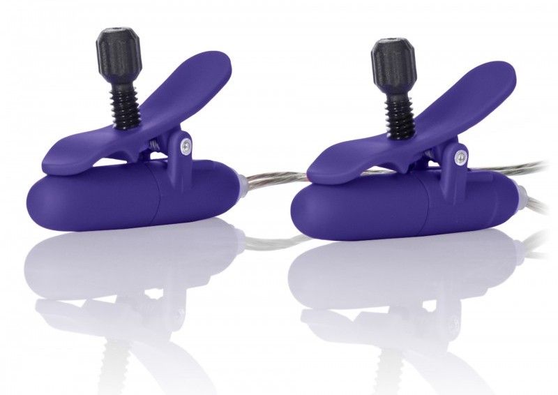 Experience intensely erotic tingles with the Nipple Play Vib... CEN - Vibrating Heated Nipple Teaser - Purple photo-2