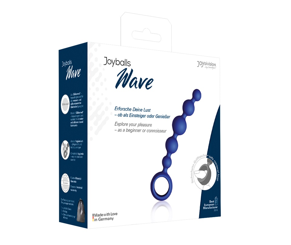 Do you enjoy anal pleasure and want to try out something new... Joy Division - Joyballs Anal Wave Short - Blue photo-2