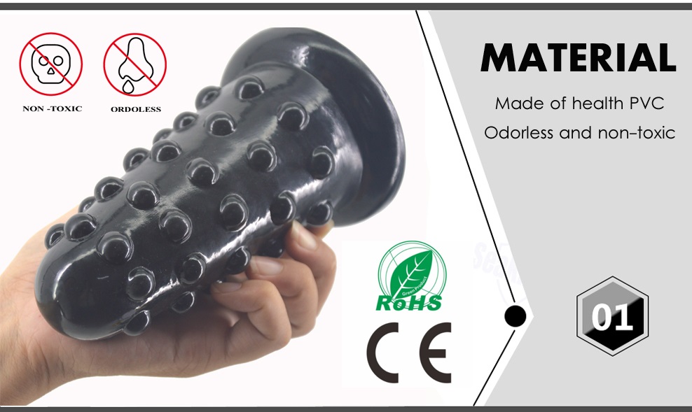 Stimulative anal plug massage tool, environmental healthy, e... FAAK - Stimulative Anal Plug - Black photo-4