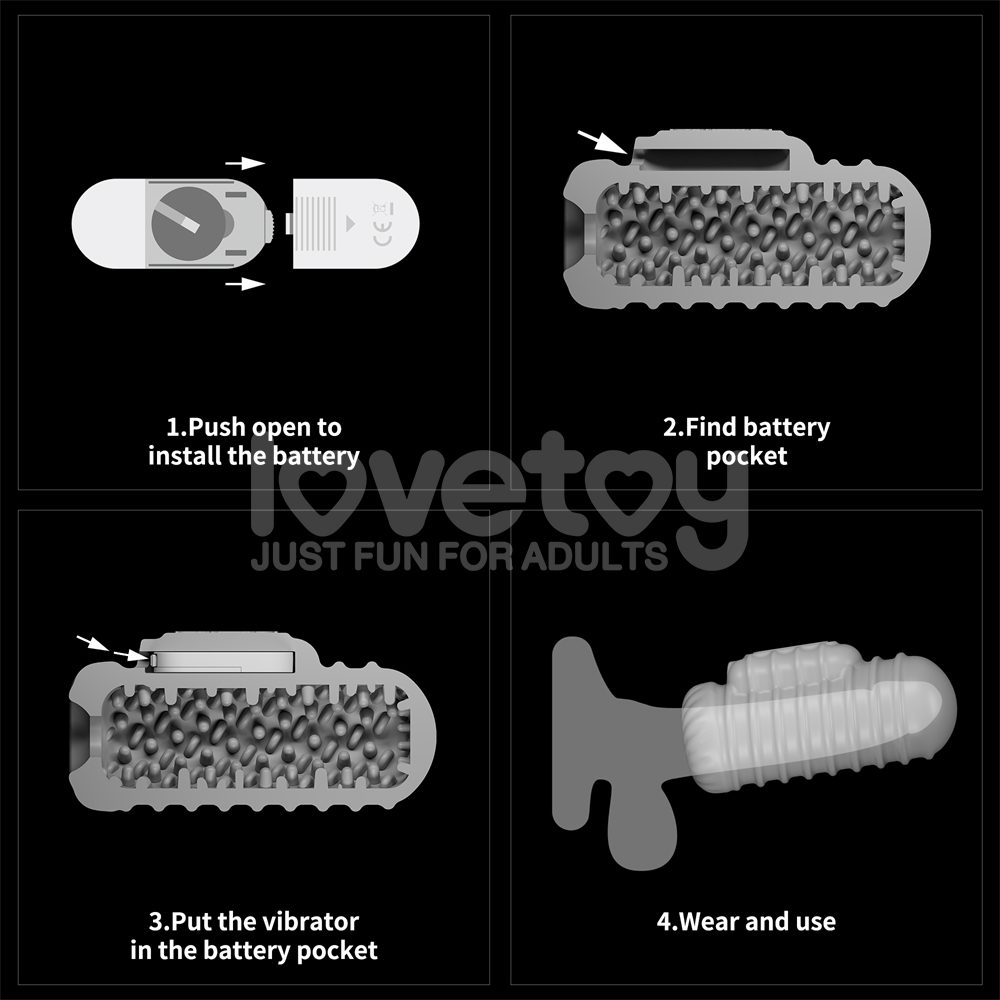 Discover ultimate pleasure and versatility with the Lovetoy ... Lovetoy - Knights Ring Vibro 2in1 Sleeve - Wavy photo-13