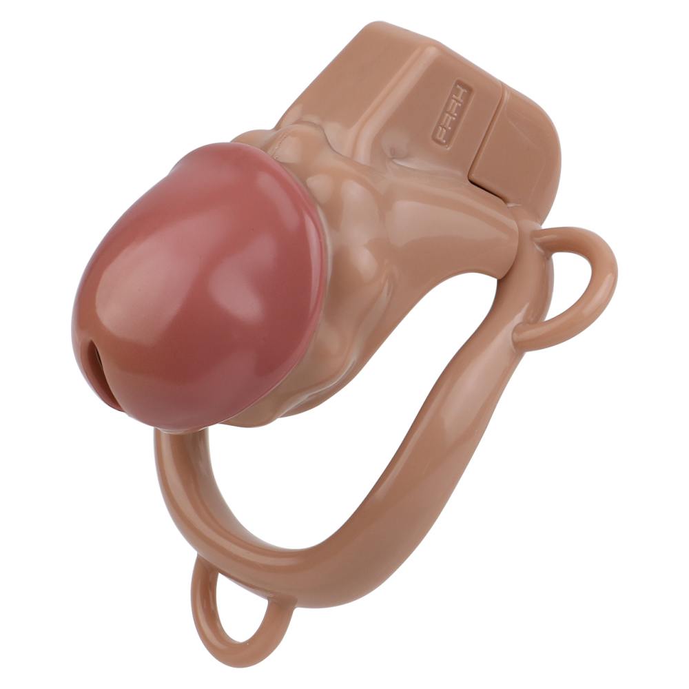 Material: ABS Resin
Cage high: 36mm ... FAAK - Penis Cage w Belt & Plug - Black photo-3