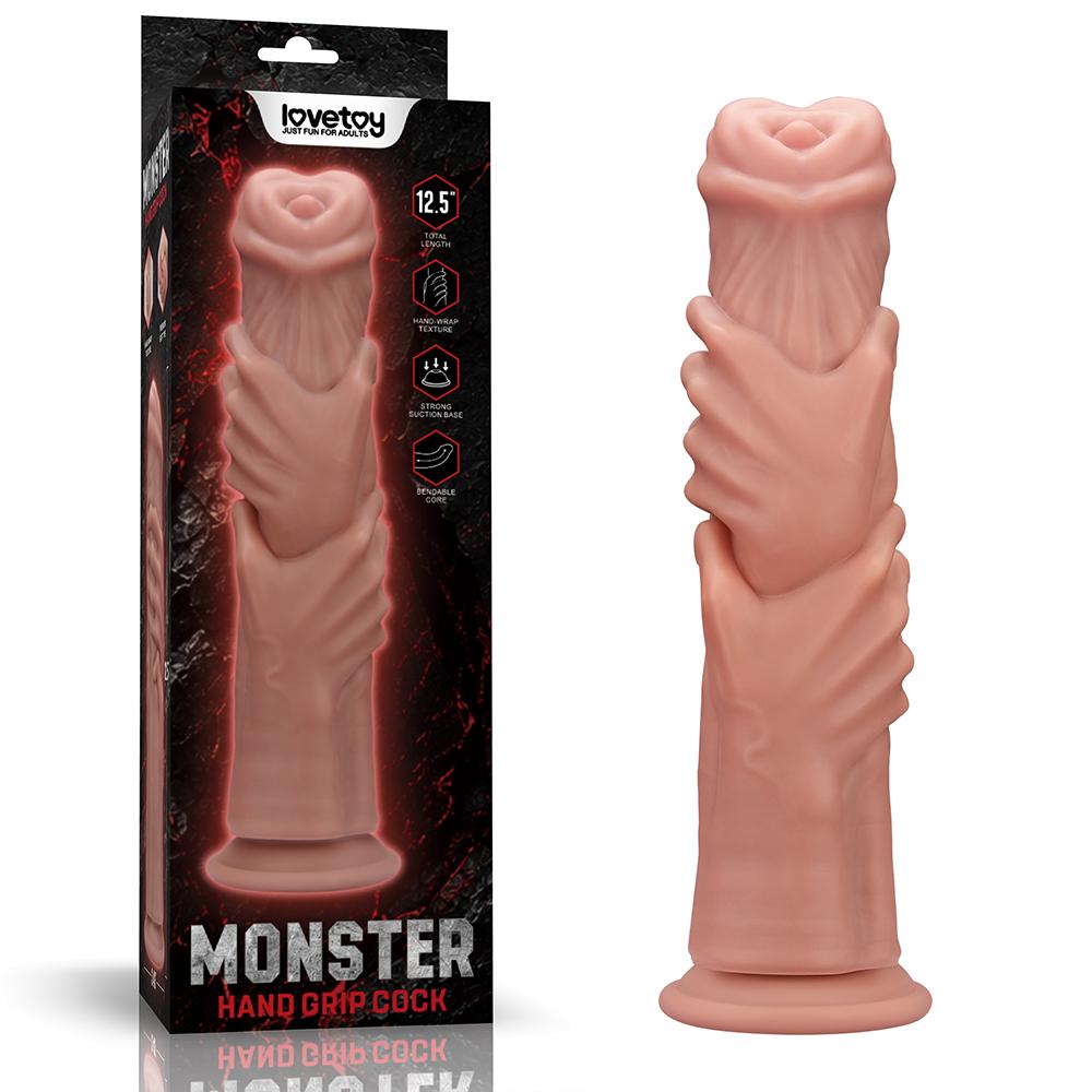 Lovetoy - 12.5" 之手怪兽假阳具 - 肉色 照片-16