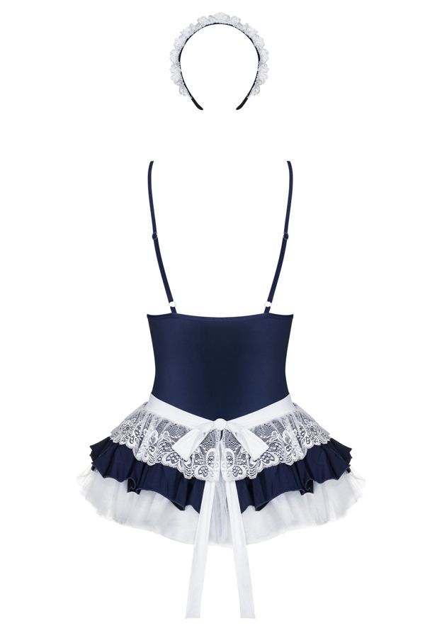 The best way to create a hot atmosphere in your bedroom? Use... Obsessive - 872-CST-6 Maid Costume - Blue - L/XL photo-10