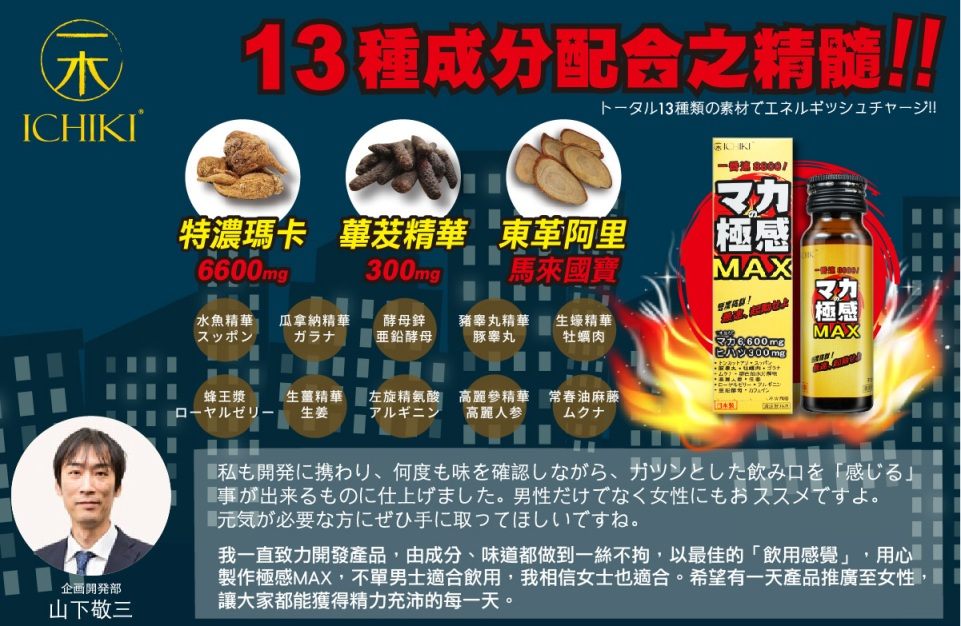 Japanese powerful drink supplement, you can drink as soon as... Ichiki - Maca Max Enhancer - 50ml photo-6