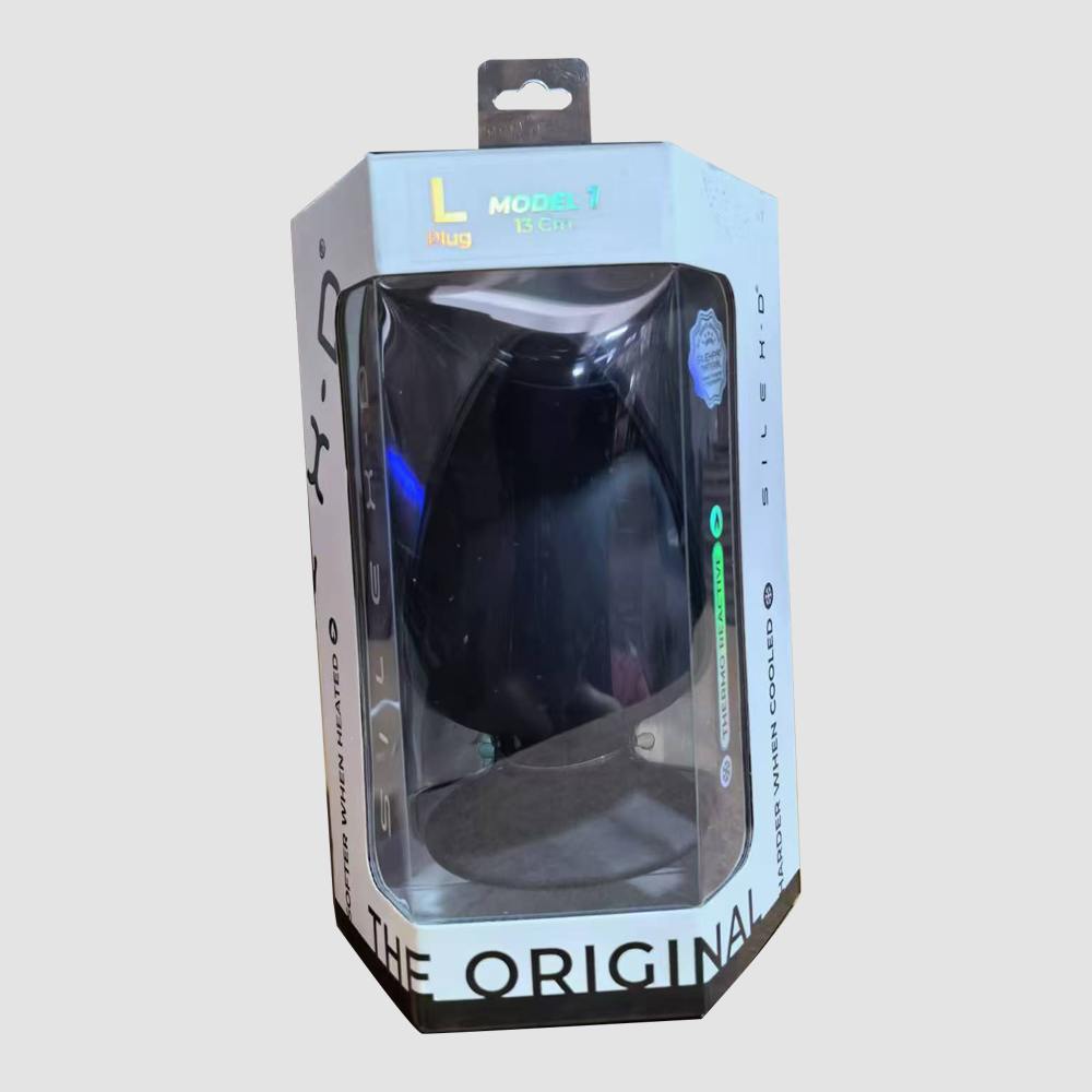 Bum play has never been easier with this squeezy, bendy butt... Silexpan - 5.25'' Anal Plug - Black photo-4