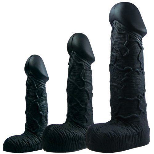 Boss - Silicone Dildo M - Black photo