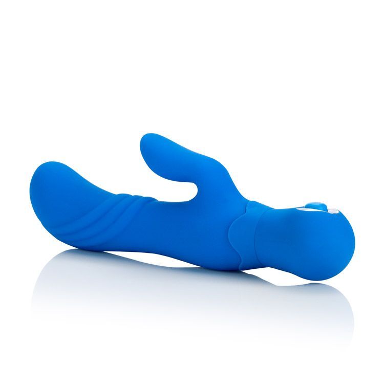 The Posh Silicone Thumper “G” packs powerful pleasure for al... CEN - Posh Thumper \"G\" Rabbit Vibrator - Blue photo-6