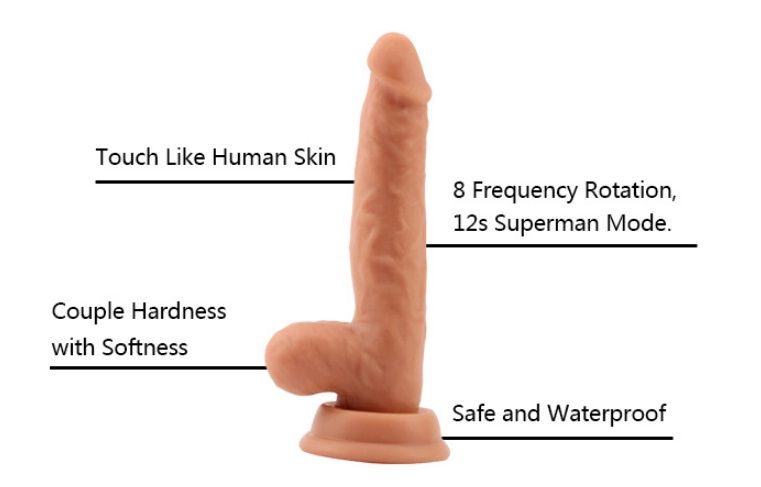 Material:Liquid Silicone
Product Size:17.2cm, Φ3.2cm
Product... Chisa - Vibration PSY 6.8″ Dildo - Rechargeable photo-8