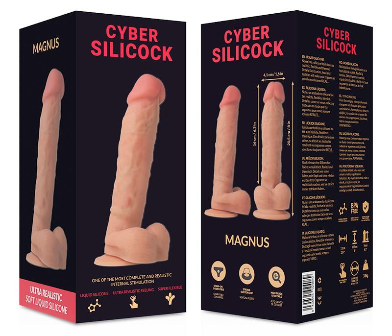The natural shape and composition of the cybersilicock mater... Cyber Silicock - Magnus Ultra Realistic Dildo 20.5cm photo-7