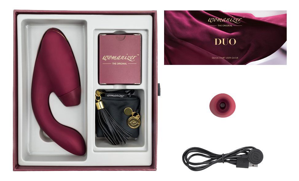 The perfect combination of powerful clitoral and G-spot stim... Womanizer - DUO - Clitoral & G-spot Stimulator - Bordeaux photo-19