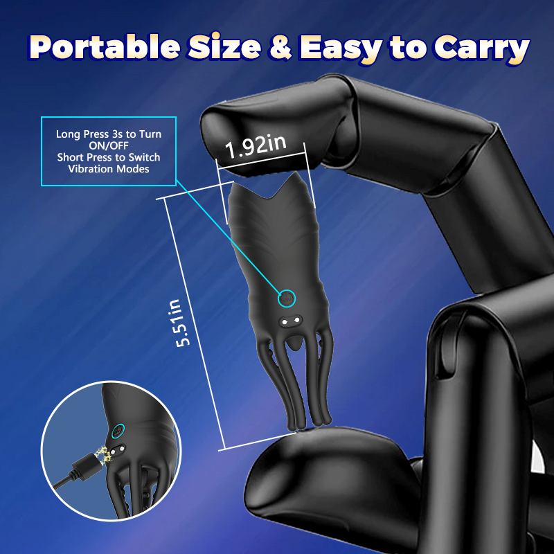 Function mode 10-frequency vibration
Waterproof level IPX-5
... Secwell - Glans Male Masturbator - Black photo-6