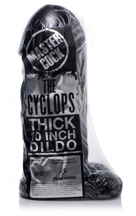 Master Cock - The Cyclops 10" Dildo - Black photo-4