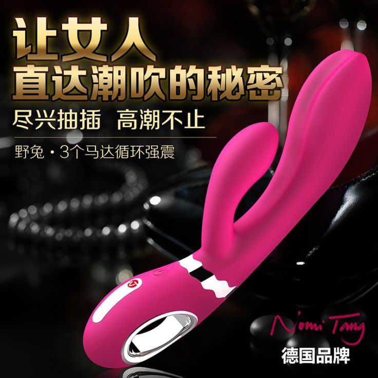 A rechargeable rabbit vibrator for G-spot and clitoral stimu... Nomi Tang - Wild Rabbit - Pink photo-11