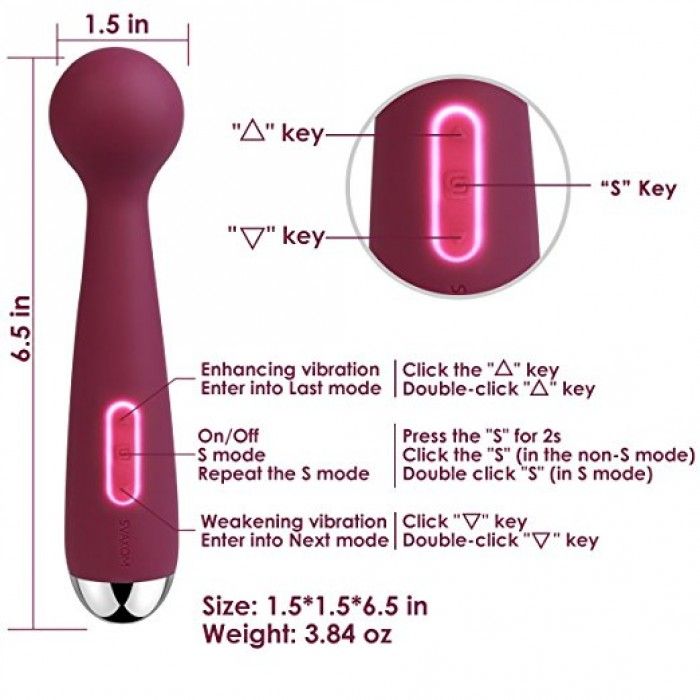 Mini Emma is a powerful smaller version of our popular wand ... SVAKOM - Mini Emma Flexible Vibrator - Violet photo-9