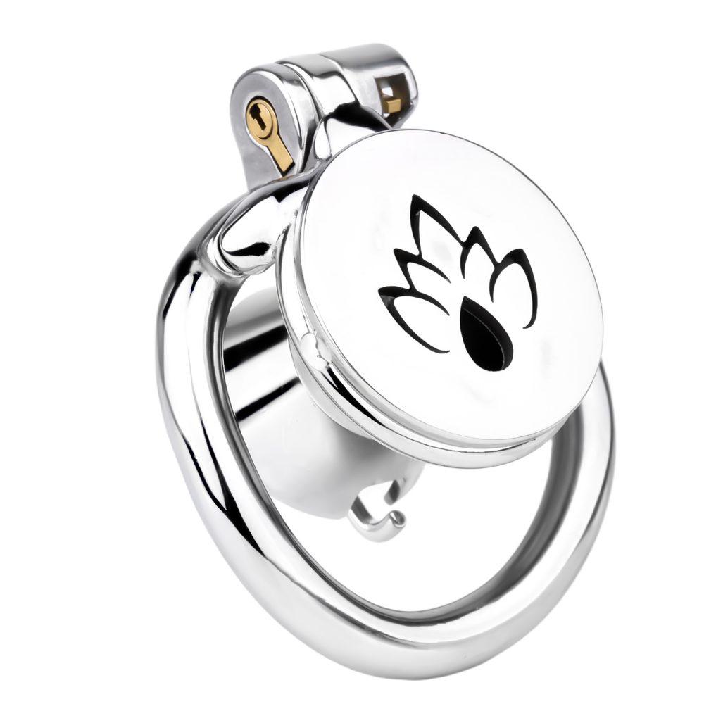 Material:304 Stainless steel
Cage length: 45mm
Cage high: 43... FAAK - Lily Flower Chastity Cage 45mm photo-5