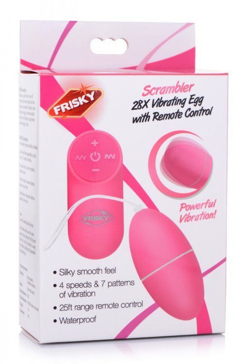 A versatile and powerful vibrating egg suitable for all! The... Frisky - 28X Scrambler Vibrating Egg - Pink photo-6