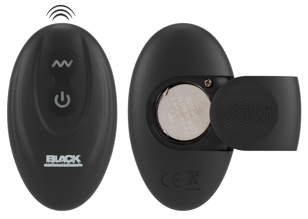 The Cock ring with RC butt plug from Black Velvets combines ... Black Velvets - Cock Ring w Vibro Plug photo-11