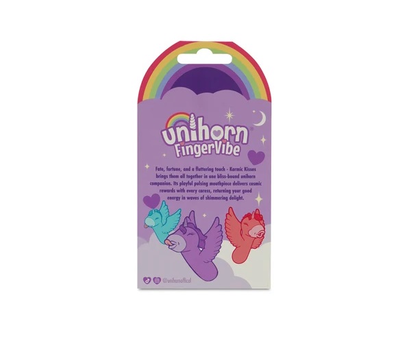 Unihorn - Karmic Kisses 手指套震动器 - 紫色 照片-13