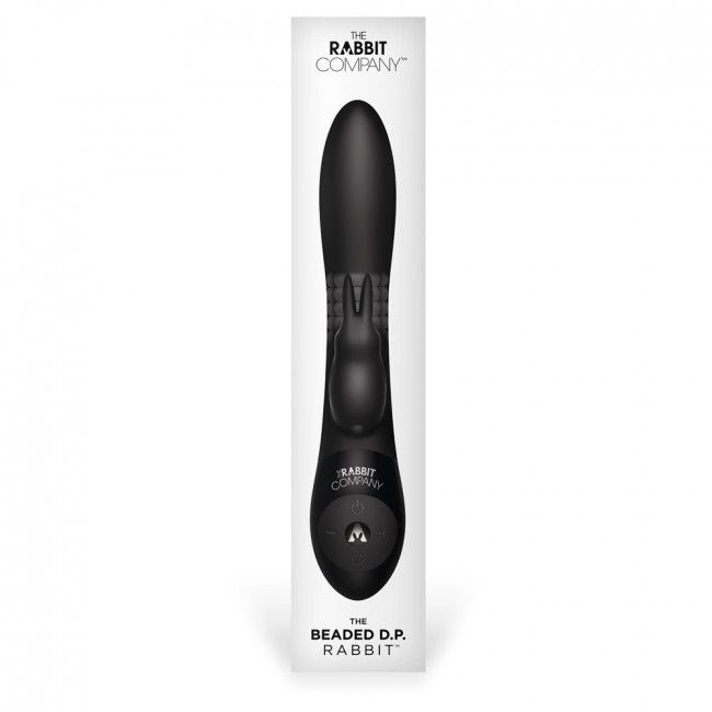 Simultaneously target the g-spot, clitoris and anus with 3 w... TRC - The Beaded DP Rabbit - Black photo-5
