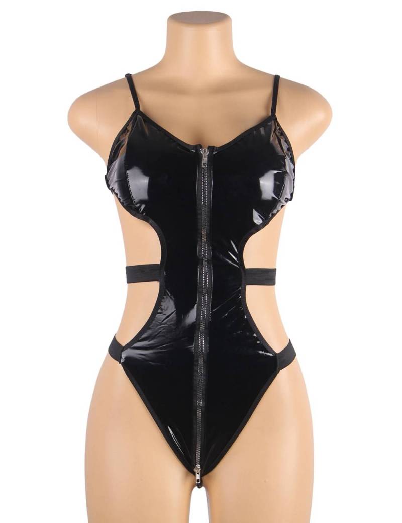 Ohyeah - 露背連身衣連頸圈 - 黑色 - 中碼 照片-5