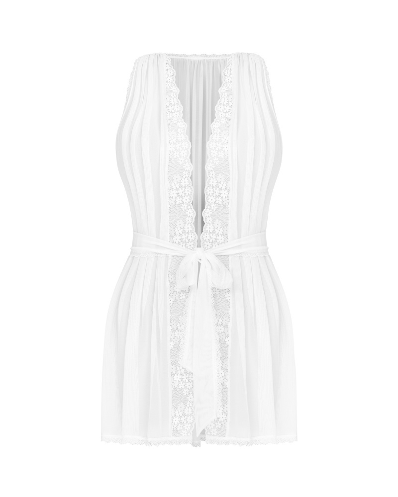 Obsessive - Heavenlly Peignoir - White - XS/S 照片-3