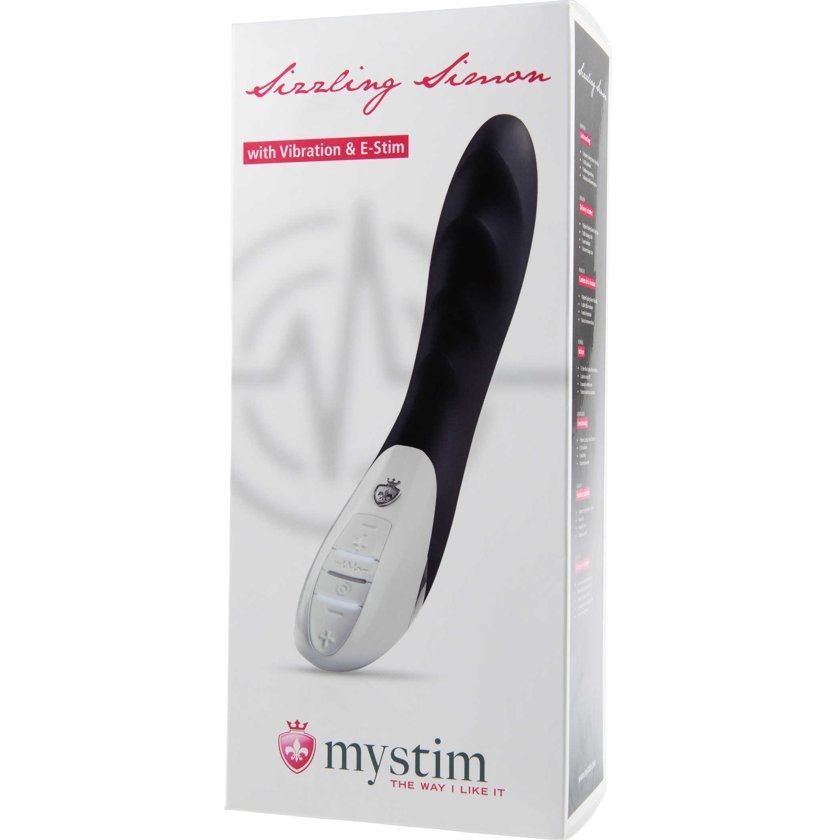 Your cry for love will be heard: Sizzling Simon is here and ... Mystim - Sizzling Simon eStim Vibrator - Black & White photo-6