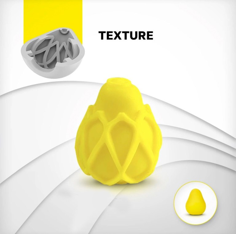 Gvibe Gegg is a premium TPE reusable egg masturbator designe... Gvibe - G-Egg Masturbator - Yellow photo-6