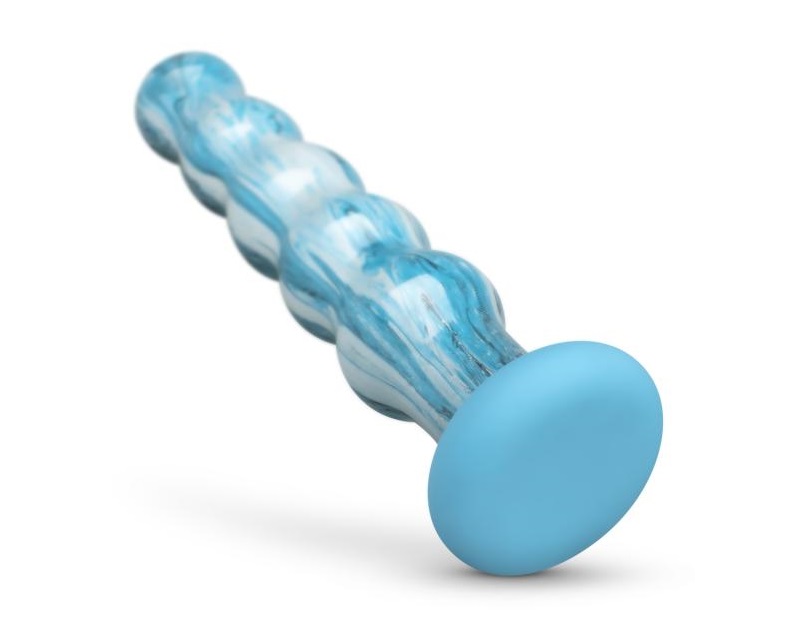 The Ocean dildos from the Gildo Collection are indispensable... Gildo - Ocean Flow Glass Dildo - Blue photo-4