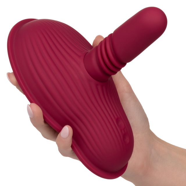 Own your pleasure with the Dual Rider Remote Control Thrust ... CEN - Dual Rider Thrust & Grind Massager - Red photo-2