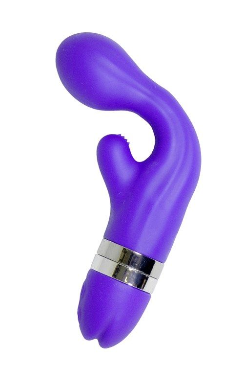 Round and sexy, with gently curving hips in the middle of th... Closet Collection - Sophia Bendable Duo Vibe - Purple photo-3
