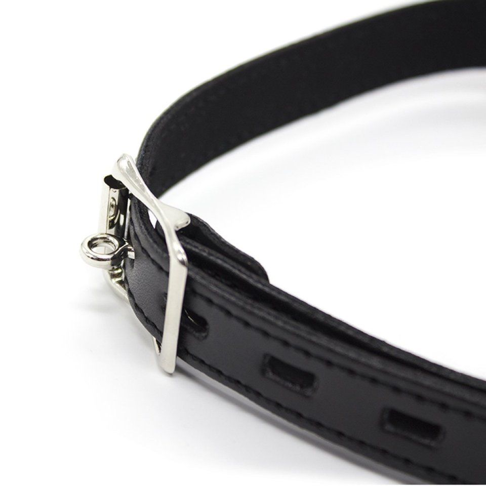 Material: Belt (synthetic leather), Ball (Silico... A-One - Mouthpiece with Lock Key - Black photo-4
