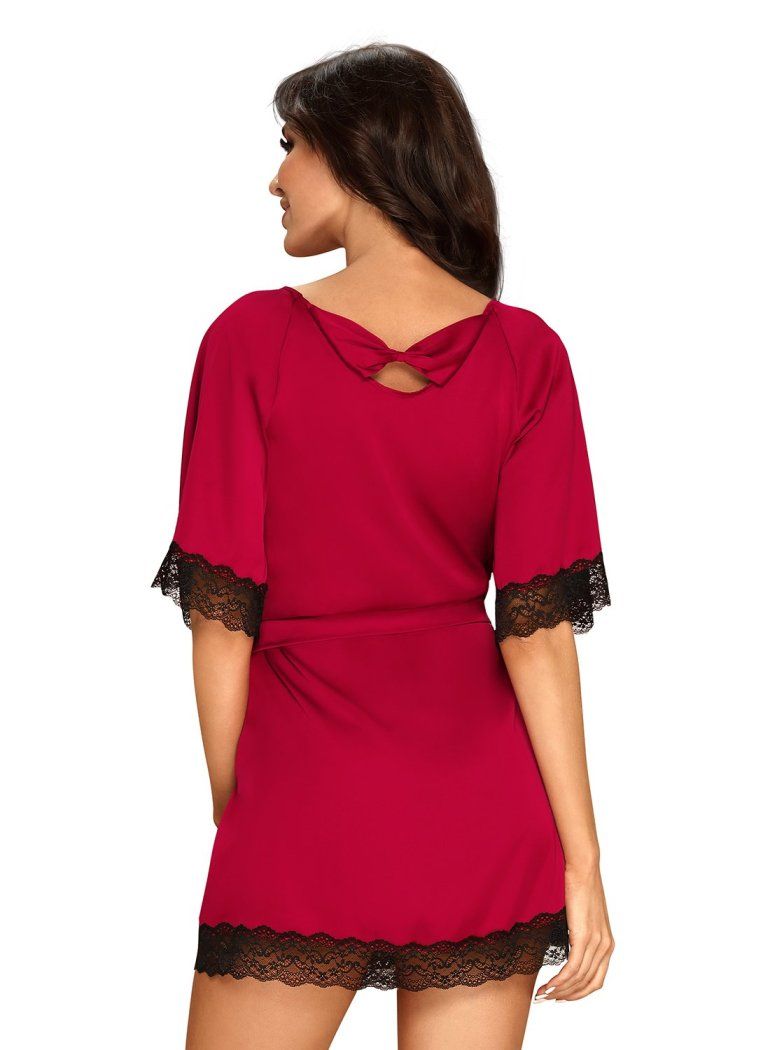 After a lovely night, it's time for a lovely morning! Ar... Obsessive - Sensuelia Robe - Red - L/XL photo-2