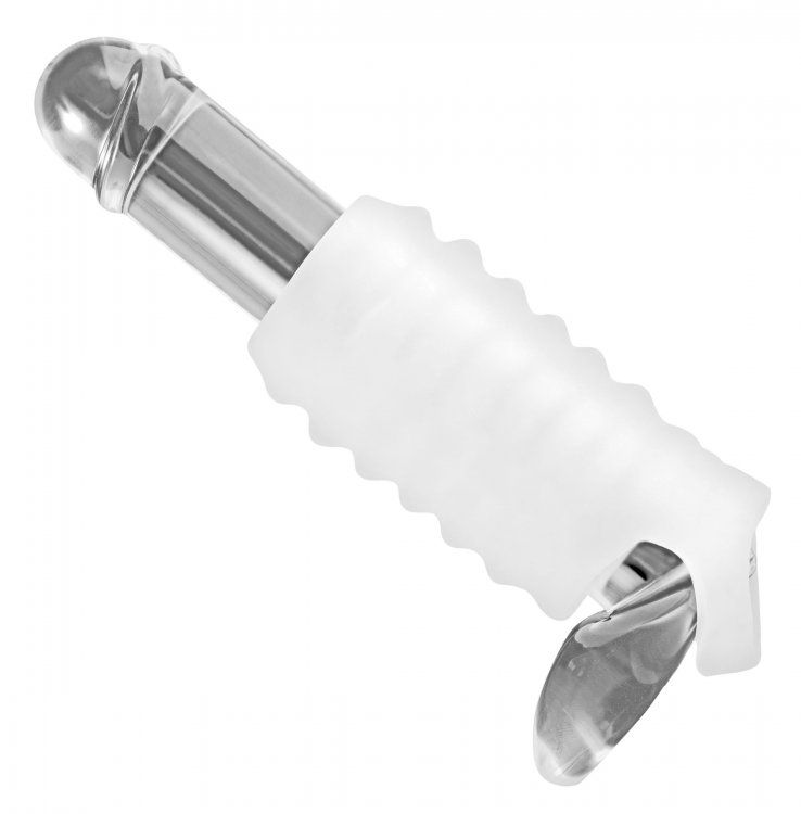 This ultra soft and stretchy ribbed stroker has a ball strap... TOF - Stroker Sheath photo-3
