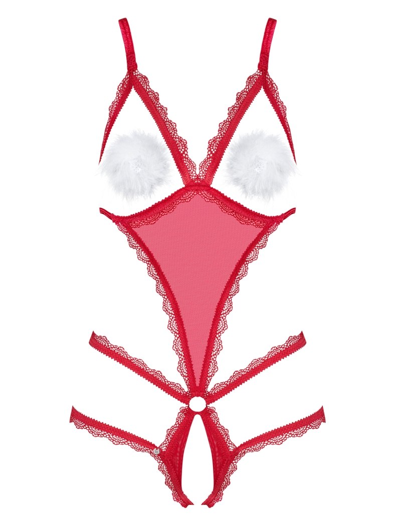 If you want to surprise your man with something hot this hol... Obsessive - Merrynel Christmas Teddy - Red - S/M photo-5