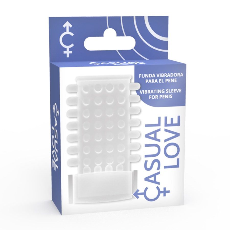 Erection support, incredible vibrations and explosive orgasm... Casual Love - Vibro Sleeve - Clear photo-4