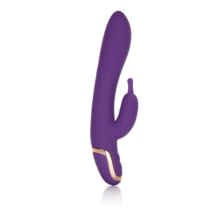 The essence of elegance - this silky soft silicone massager ... CEN - Entice Isabella Rabbit Vibrator - Purple photo-2