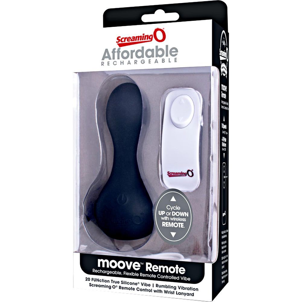 The Affordable Rechargeable Moove Remote is a remote-control... The Screaming O - Charged Moove Remote Control Vibe - Black photo-8