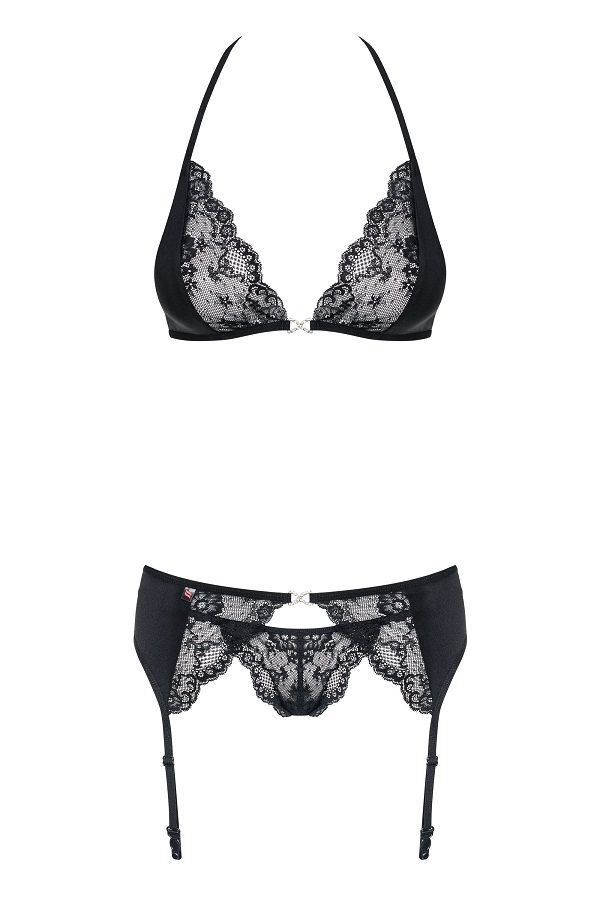 Set your love on fire with a charming set! It’s incredibly d... Obsessive - Charmea Set 3-pcs - Black - S/M photo-7