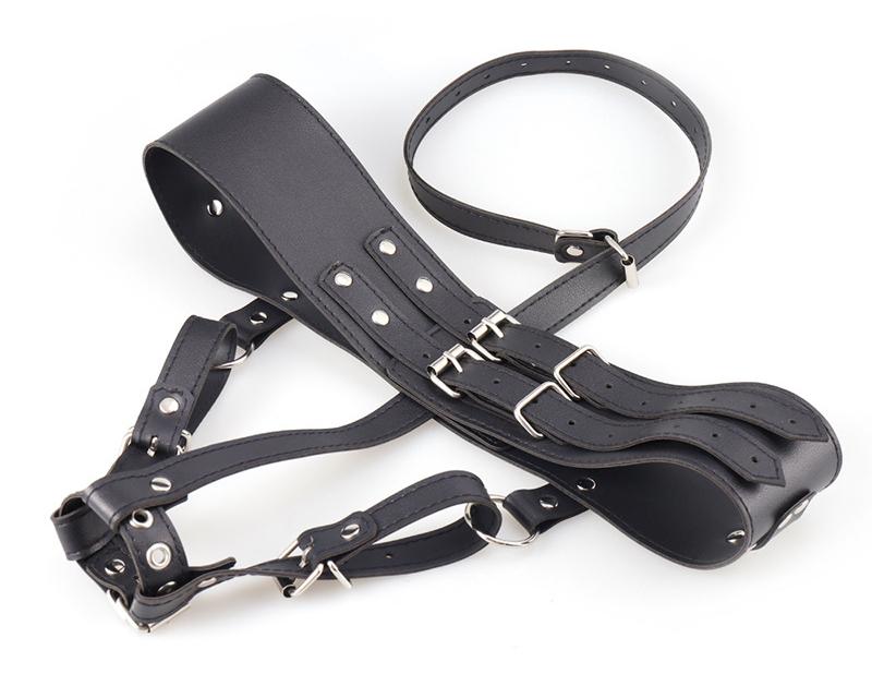 High grade PU leather orgasm belt massager holder unisize fo... MT - Orgasm Belt Massager Holder - Black photo-8