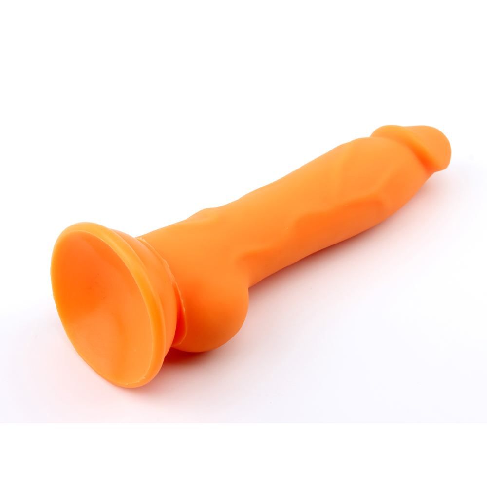 Material:Liquid Silicone
Product Size:23cm,Φ4.4cm
Product We... Chisa - C-Block Dildo - Orange photo-3